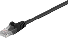 Patchcord Rb-lan UTP Cat 5e 0.25 m Black (RB1399.5) - obraz 1