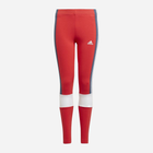 Dziecięce legginsy sportowe dla dziewczynki Adidas G Cb Leg GN3965 134 cm Czerwone (4064044929006) - obraz 1
