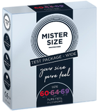 Prezerwatywy Mister Size Condoms dopasowane do rozmiaru 60 mm 64 mm 69 mm 3 szt (4260605481178) - obraz 1