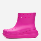 Жіночі гумові чоботи низькі Crocs Classic Crush Rain Boot 207946-JUIC 41-42 Рожеві (196265225453) - зображення 1