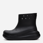 Жіночі гумові чоботи низькі Crocs Classic Crush Rain Boot 207946-BLK 36-37 Чорні (196265150496) - зображення 3