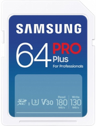 Karta pamęnci Samsung Pro Plus SD 64 GB V30 Class 10 UHS-I SDXC White (MB-SD64S/EU) - obraz 1