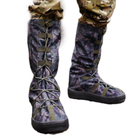 Тактичні водовідштовхувальні військові бахили гамашії для взуття від дощу та грязі для захисту на берці Темний піксель XL ( 46-48 размер)