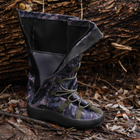 Тактичні водовідштовхувальні військові бахили гамашії для взуття від дощу та грязі для захисту на берці Темний піксель XL ( 46-48 размер) - зображення 3