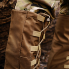 Тактичні водовідштовхувальні військові бахіли гамашіі для взуття від дощу та грязі для захисту на берці Койот L ( 42-45 розмір) - изображение 7
