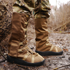 Тактичні водовідштовхувальні військові бахили гамашії для взуття від дощу та грязі для захисту на берці Койот L ( 42-45 розмір) - зображення 8