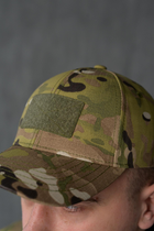 Мужская кепка с липучкой под шеврон цвет мультикам / Бейсболка мультикам M - изображение 2