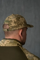 Чоловіча кепка з липучкою під шеврон колір піксель / Спортивна Бейсболка піксель XL - зображення 4