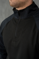 Мужской крепкий Убакс цвет черный с высоким воротником на молнии / Плотная Боевая Рубашка рип-стоп 50 - изображение 6