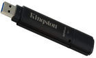 Pendrive Kingston DT4000G2DM 256bitEncrypt 128GB USB 3.2 Czarny (DT4000G2DM/128GB) - obraz 2