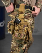 Набедренная тактическая кабура для пистолета Tactic универсальная кобура на пояс с карманом под магазин Мтк Вт7584 - изображение 1