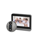 Wi-Fi ВидеоГлазок "R10" (grey) Tuya Дверной 4,3" (11cм) с Записью и Датчиком движения АКБ 5000 мAч Видео Глазок