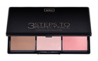 Paleta do konturowania twarzy Wibo 3 Steps To Perfect Face Contour Palette Light 10 g (5901801611356) - obraz 1