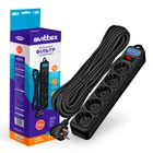 Сетевой фильтр-удлинитель 5 выходов Svittex 10м черный