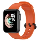 Силиконовый ремешок для Xiaomi Mi Watch Lite "Оранжевый" (VANAX04005)