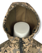 Тактична куртка SoftShell зимова піксель розмір M - зображення 7
