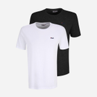 Набір чоловічих футболок Fila FAM0083-13005 3XL 2 шт Чорний/Білий (4064556270511) - зображення 1