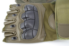 Перчатки тактические без пальцев термостойкие 9069_XL_Olive - изображение 7