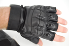 Тактичні рукавички без пальців термостійкі 9069_L_Black - зображення 5
