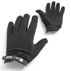 Тактичні рукавички з пальцями трикотажні чорні 9061_Black - зображення 1