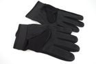 Перчатки тактические с пальцами трикотажные чёрные 9061_Black - изображение 6