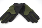 Тактичні рукавички з пальцями трикотажні хакі 9061_Khaki - зображення 7