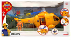 Helikopter strażacki Simba Fireman Sam Wallaby z figurką i akcesoriami Żółty (4006592081867) - obraz 1