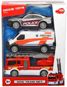 Zestaw pojazdów ratunkowych Dickie Toys SOS Team 3 szt (4006333058493) - obraz 2