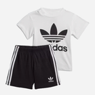 Zestaw (koszulka + spodenki) dziecięcy Adidas FI8318 98 Czarny/Biały (4061619987836) - obraz 1