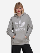 Bluza damska z kapturem oversize Adidas H33589 34.5 Szara (4064055604008) - obraz 1