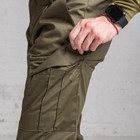 Штани чоловічі Гірка олива, штани з посиленими колінами та гумкою під коліном 48 - зображення 6