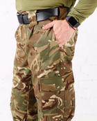 Брюки мужские камуфляжные хлопок Мультикам с усиленными коленями и резинками под коленом 54 - изображение 7