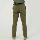 Штани чоловічі зі стрілками, 4 кишені,демісезонні,тканина бавовна, колір олива, 46 - зображення 4