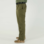 Штани чоловічі зі стрілками, 4 кишені,демісезонні,тканина бавовна, колір олива, 46 - зображення 6
