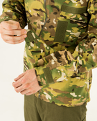 Куртка куртка мультикам літня чоловіча камуфляжна з капюшоном, з липучками під шеврони 48 - зображення 8