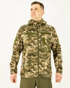 Ветровка Піксель, куртка літня чоловіча камуфляжна з капюшоном, з липучками під шеврони 54 - зображення 1