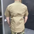 Армейская тенниска, Хаки, рубашка с коротким рукавом, размер L, Yakeda, тактическая рубашка летняя - изображение 3