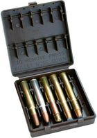 Коробка MTM African Big Game Ammo Carrier на 10 патронів кал. 378; 416; 470; 500NE. Колір – коричневий - зображення 1