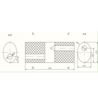 Глушитель ремонтный 170x125x450, fi 43, fi 45 Polmostrow (00.02) (850179)