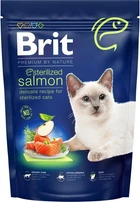 Сухой корм для кошек Brit Premium by Nature Cat Sterilized Salmon с лососем