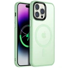 Чехол TPU+PC Metal Buttons with MagSafe Colorful для Apple iPhone 14 Pro (6.1") Matcha Green