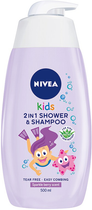 Żel do mycia ciała Nivea Kids 2 w 1 o zapachu owocowych żelków 500 ml (5900017071756) - obraz 1