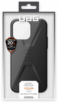 Панель UAG Civilian для Apple iPhone 14 Pro Max Black (840283902086) - зображення 8