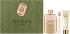 Набір для жінок Gucci Guilty Парфумована вода 90 мл + бальзам для тіла 50 мл + парфумована вода 10 мл (3616303784775) - зображення 1