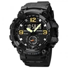 Часы наручные 1965BK SKMEI с подсветкой, BLACK-BLACK