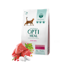 Сухой корм для кошек Optimeal Extra Taste с высоким содержанием телятины