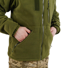 Тактическая Кофта Флисовая Оливковая для Военнослужащих с Липучками (Велкро Панели) L - изображение 7