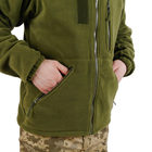 Тактическая Кофта Флисовая Оливковая для Военнослужащих с Липучками (Велкро Панели) XL - изображение 7