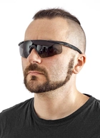 Защитные баллистические очки Wiley X Saber Advanced 3 линзы (Grey/Clear/Rust) Black (9300000) - изображение 5