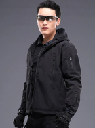 Куртка тактическая Pave Hawk Soft Shell XL Черная (24100024230) - изображение 4
